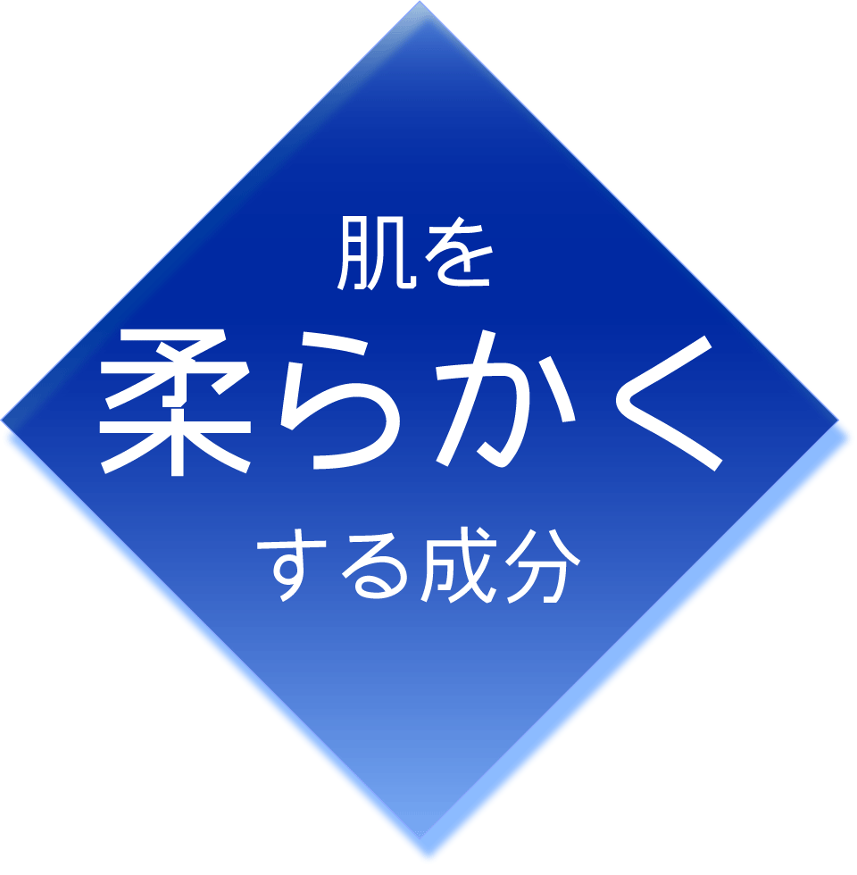 肌を柔らかくする成分