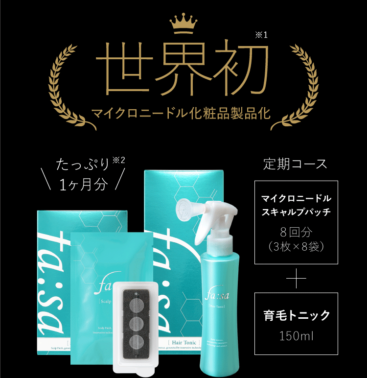 世界初 マイクロニードル化粧品製品化