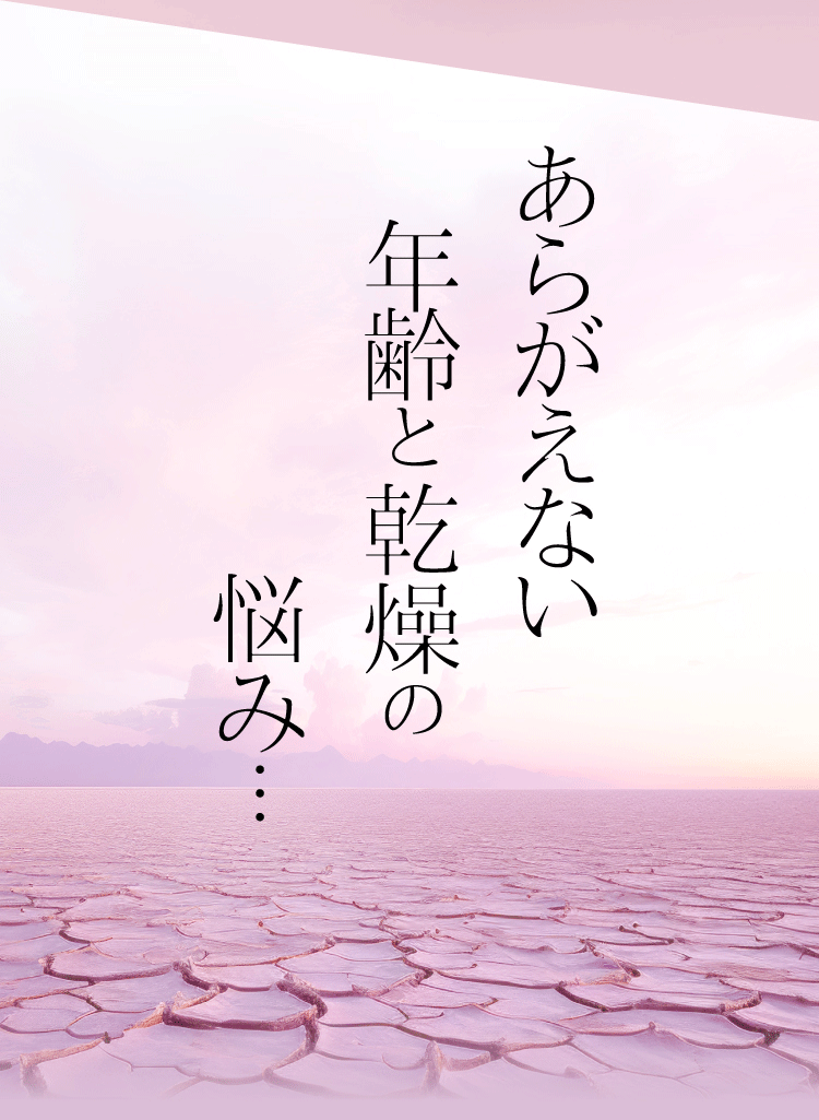 あらがえない年齢と乾燥の悩み…
