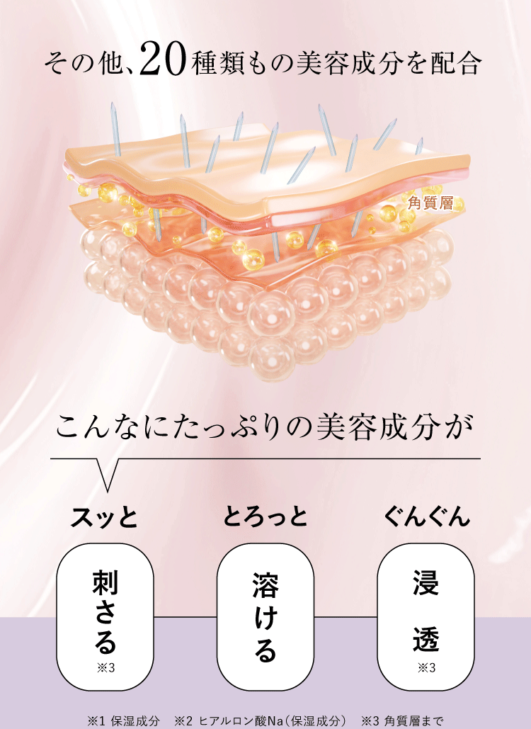 その他、20種類もの美容成分を配合